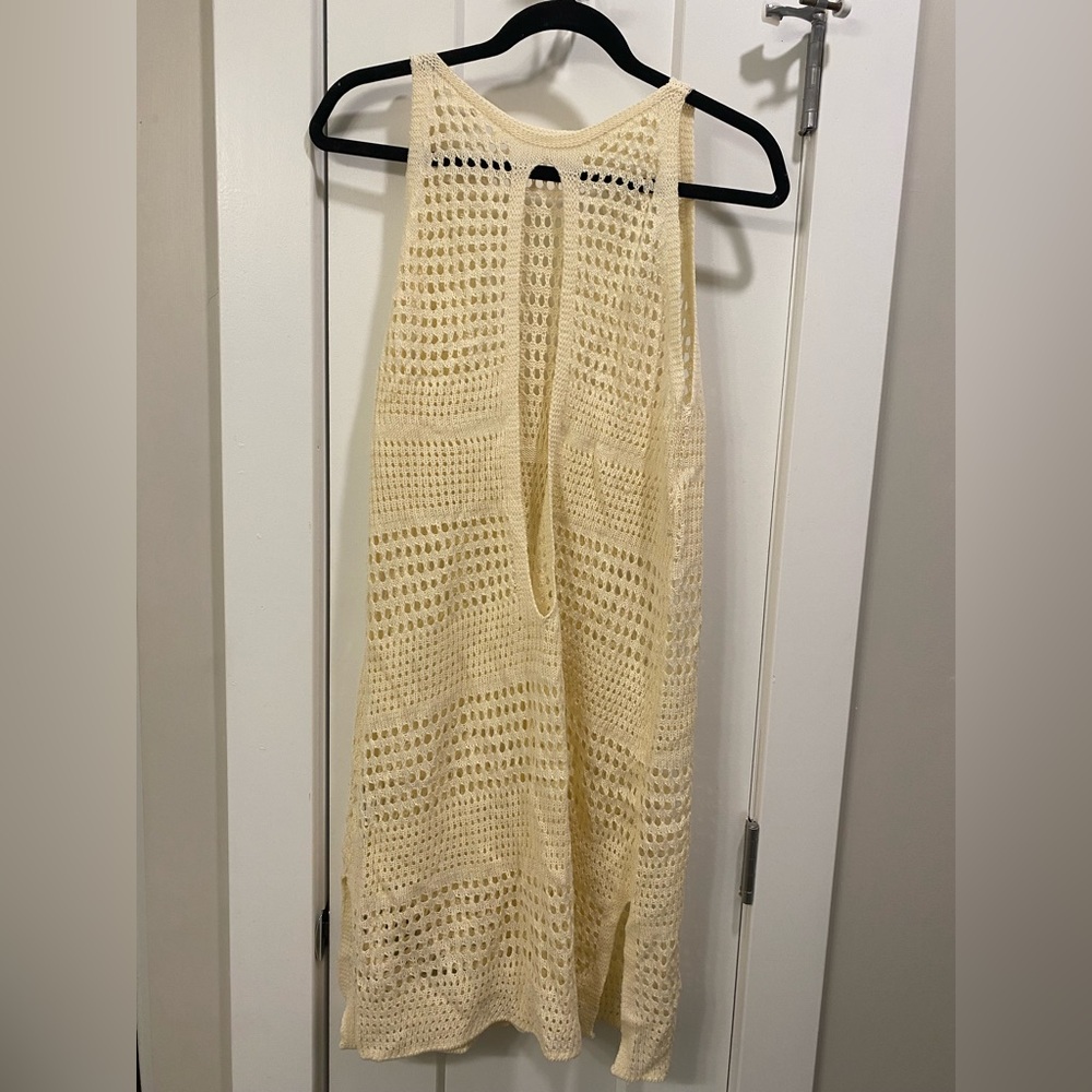 Shein Hollow Out Cut Out Back Slit Hem Cover Up Dress - Picture 4 of 4